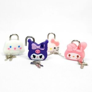 قفل شخصيات كرتونية بالمفتاح | Mini Cartoon Padlock with Keys