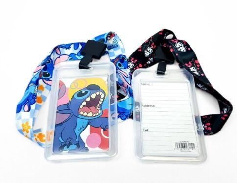 حافظة بطاقات مع حامل | name tag holder