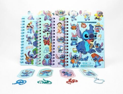 نوت بوك ستيتش مع استيكرات | Stitch Notebook with Stickers