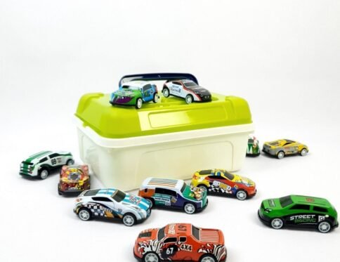 علبة عربيات سباق معدن | Racing Metal Cars Set