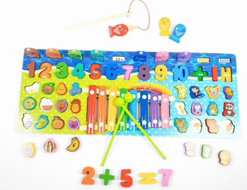 عداد الارقام 5*1 | 5in 1 Wooden Number Counting