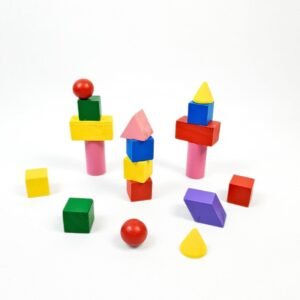 مجموعة الأشكال الهندسية الخشبية | Wooden Geometry Shapes Set