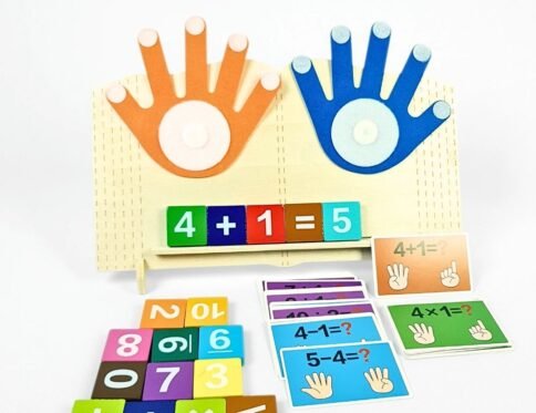 لوحة مونتيسوري للعد بالأيدي والأرقام | Montessori Math Board with Hands & Numbers