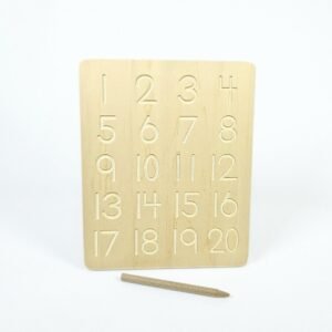 لوح تتبع مونتيسوري للحروف والأرقام | Montessori Tracing Board (Alphabet & Numbers)