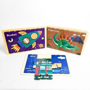 بازل الشرائح الخشبية | Wooden Strip Puzzle