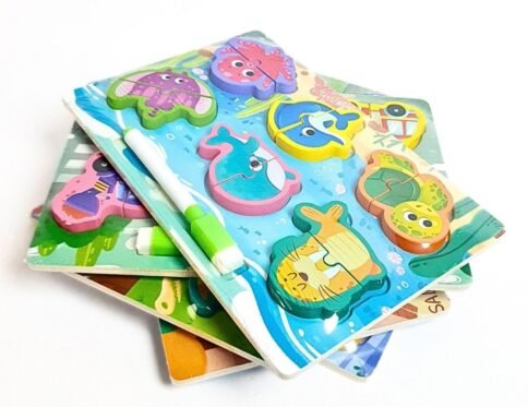 بازل مع سبورة | Puzzle & White Board Set