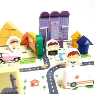 مكعبات المدينة الخشبية | Wooden City Blocks Set