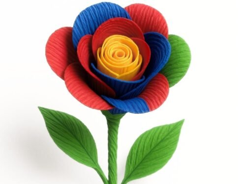 مجموعة أوراق كوريشة ملونة | Colored Crepe Paper Sheets