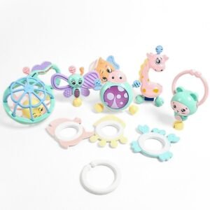 بوكس شخاليل وعضاضات (11 قطعة) | Baby Rattle & Teether Gift Box (11 pcs)