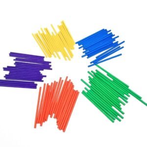 اعواد العد الخشبية الملونة | Wooden Counting Sticks