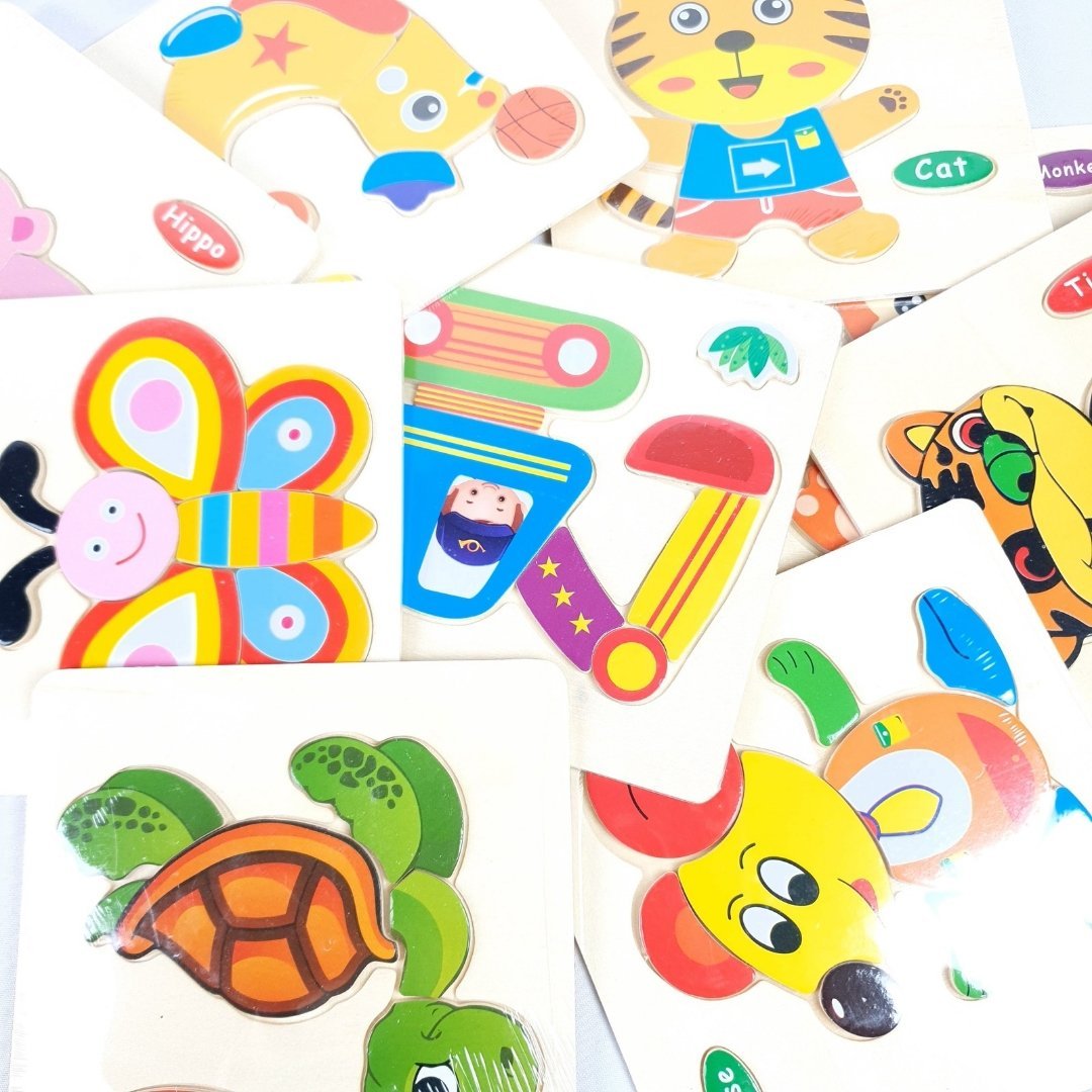 بازل الاشكال الخشبية | Wooden Puzzle Set