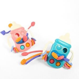 لعبة الببرونة الحسية متعددة الأنشطة | Baby Bottle Sensory Pull Toy