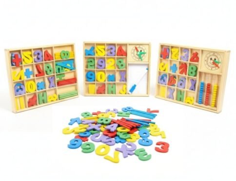 صندوق تعلم الحساب الخشبي | Wooden Computation Study Box