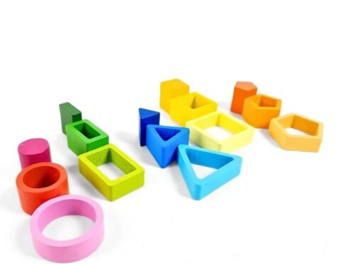 مسطرة الاشكال الهندسية | colorful Shapes Stacker