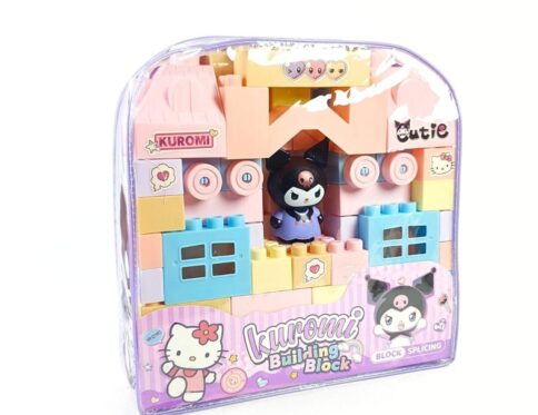 مكعبات بناء كرومي – 45 قطعة | Kuromi Large Building Blocks Set – 45 pcs