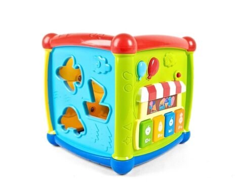 مكعب الانشطة التعليمي الموسيقي 6 في 1 | 6-in-1 Musical Educational Activity Cube