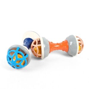 شخليلة بلاستك مزدوجة | Double Rattle Dumbbell Toy