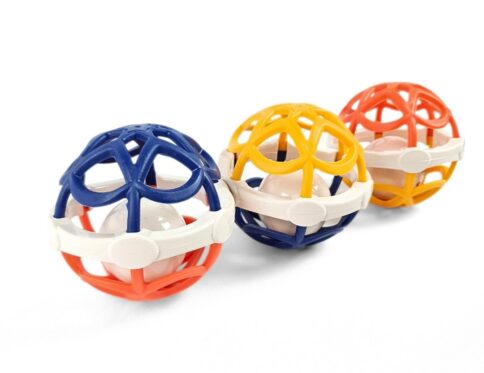 كرة مرنة مع شخليلة | Soft Rattle Ball Toy