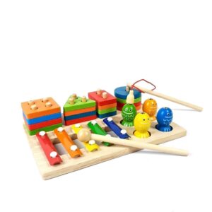 لوحة مونتيسوري خشب متعددة الانشطة | Montessori Wooden Multi-Activity Board