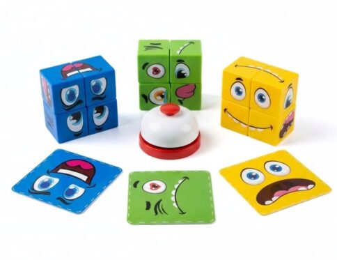 سباق تغيير الوجوه بالمكعبات مع جرس | Cube Face Change Game