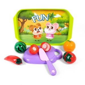صنية تقطيع الفواكه والخضروات | Cut & Play Fruits and Vegetables Set