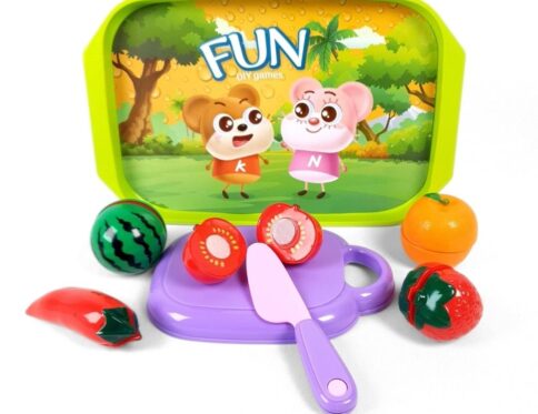 صنية تقطيع الفواكه والخضروات | Cut & Play Fruits and Vegetables Set