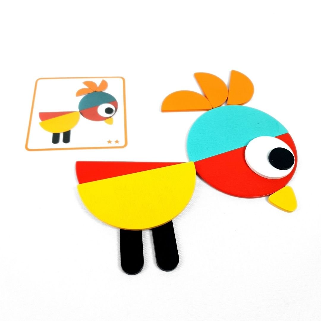 بازل تكوين اشكال مونتيسوري خشب | Montessori Shapes Puzzle