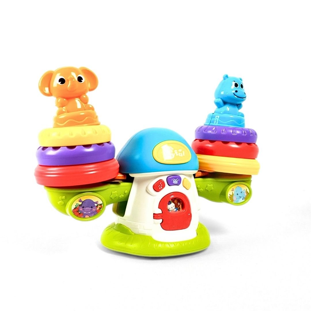 بيت التوازن بالحلقات الموسيقية | Rocking Ring Toss Toy