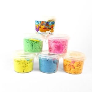 رمل لعب ملون مع قوالب | Kinetic Sand Set