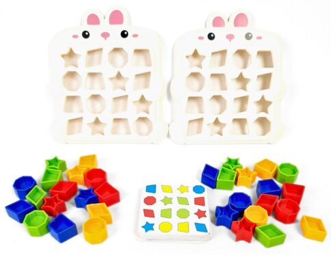 ارنب مطابقة الاشكال والالوان التنافسي | Rabbit Shape Matching Game