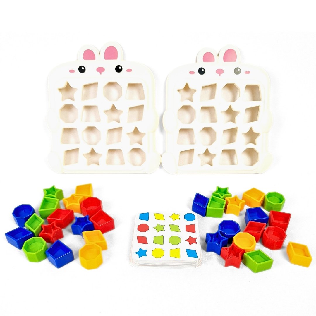 ارنب مطابقة الاشكال والالوان التنافسي | Rabbit Shape Matching Game