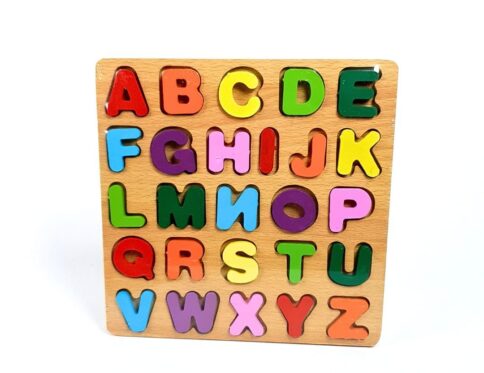 بازل الحروف الخشبي التعليمي | English Alphabet Puzzle