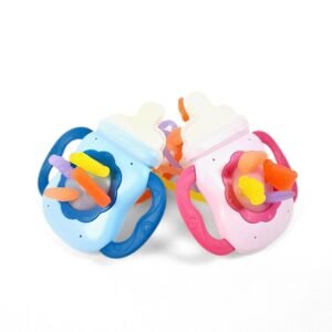عضاضة استكشافية متعددة بشكل ببرونة | Sensory Teething Bottle Toy