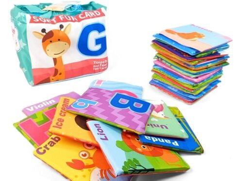 بطاقات قماشية حسية وتعليمية | Soft Fun Cloth Cards