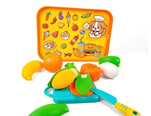مجموعة تقطيع الخضروات والفواكه التعليمية | Delicious Food Cutting Toys